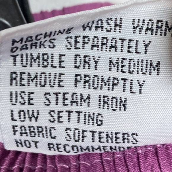 2/$12 Bon Worth Purple Petite Capris Lightweight Flowy - Picture 3 of 8